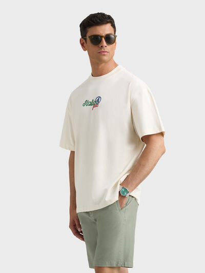 CAMISETA ITALIA BEIGE