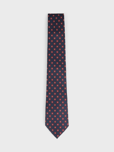 CORBATA PRINTED AZUL MARINO