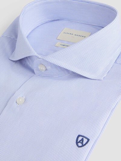 CAMISA COMFORT CHECKS AZUL