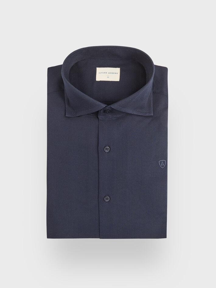 CAMISA PIQUE AMSTERDAM AZUL MARINO