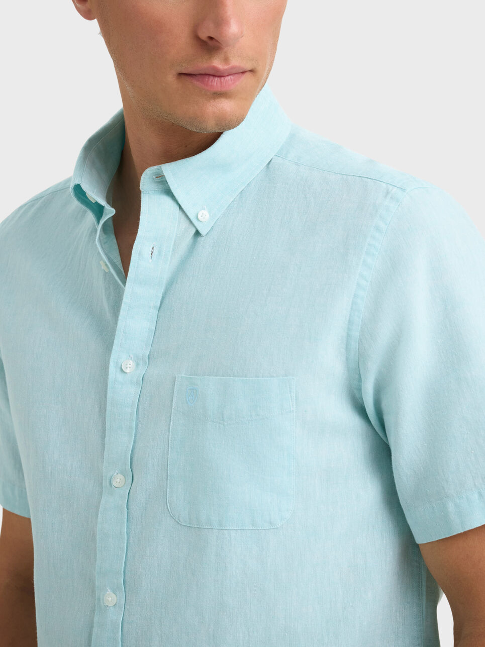 CAMISA LINO M.CORTA