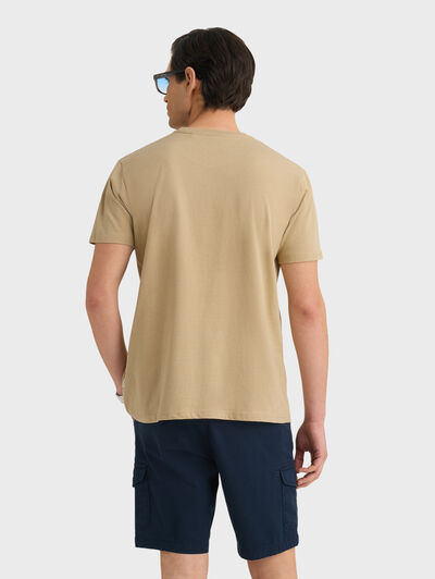 CAMISETA MELANGE CAMEL