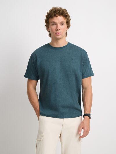 CAMISETA MELANGE AZUL