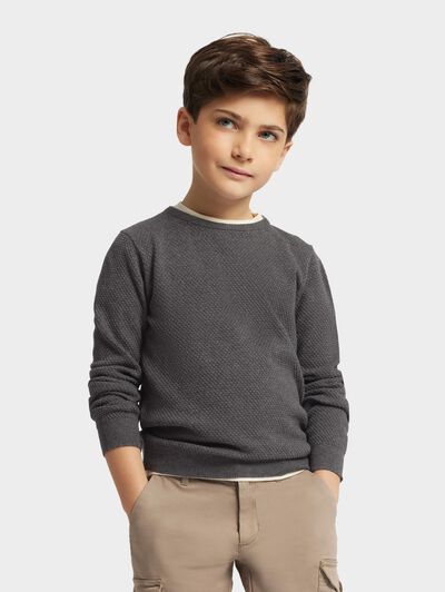 JERSEY ESTRUCTURA KIDS GRIS