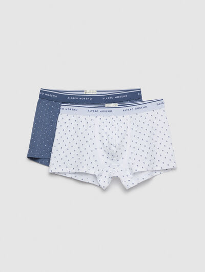 BOXER FLOR AZUL MARINO