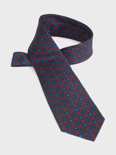 CORBATA PRINTED BURDEOS