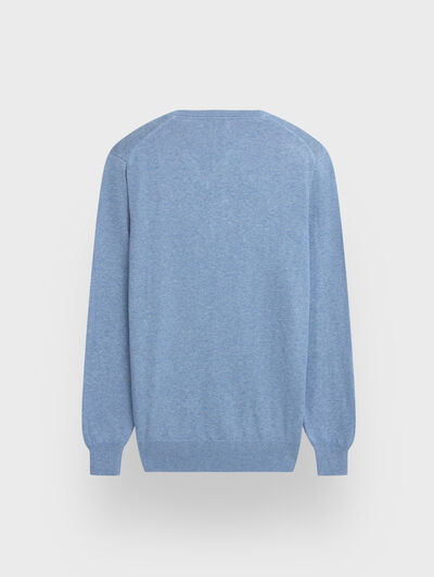 JERSEY V-NECK TRENDY CELESTE
