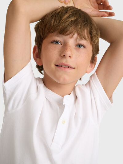 POLO MAO KIDS BLANCO