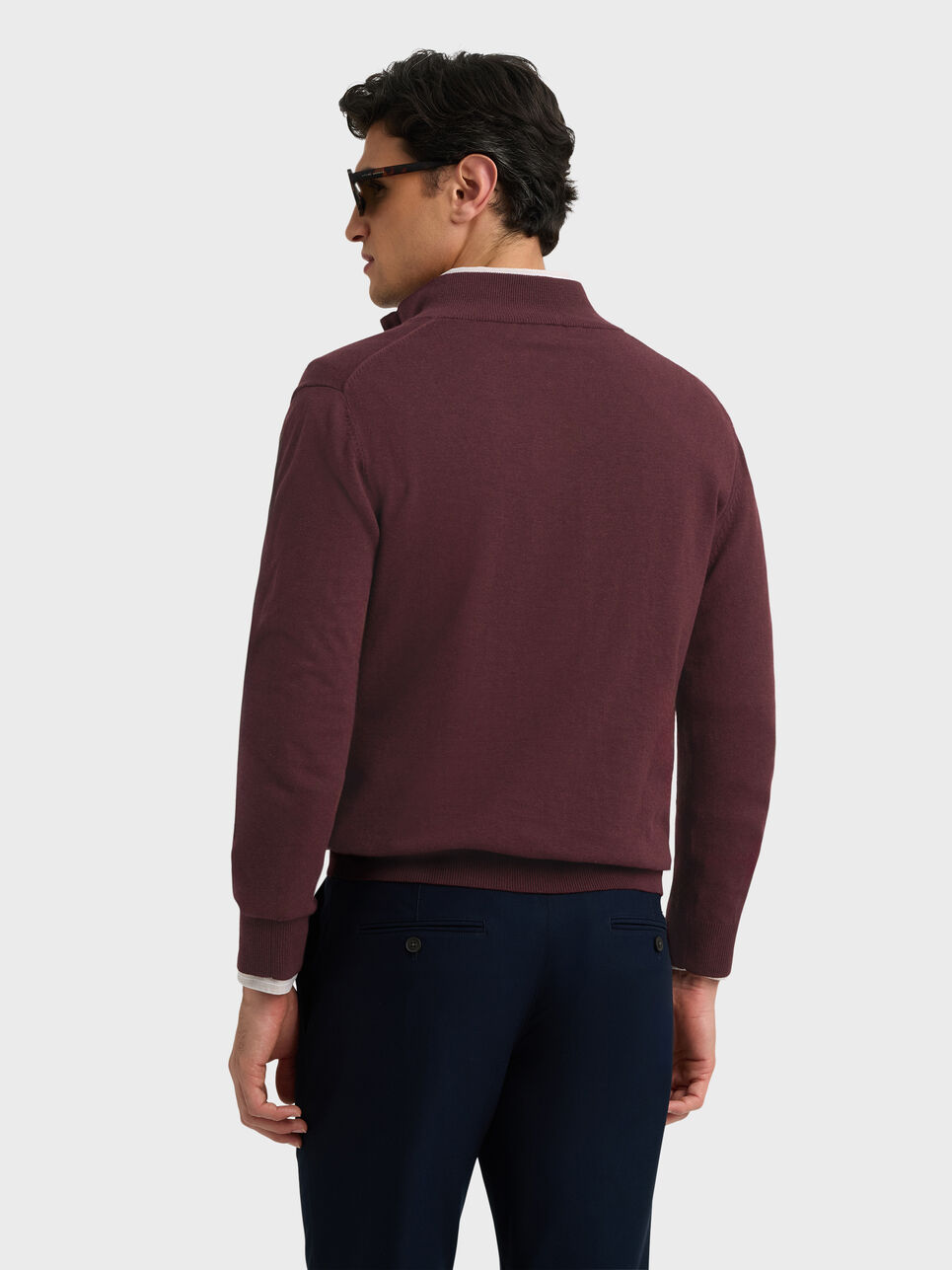 JERSEY BUTTON COLLAR