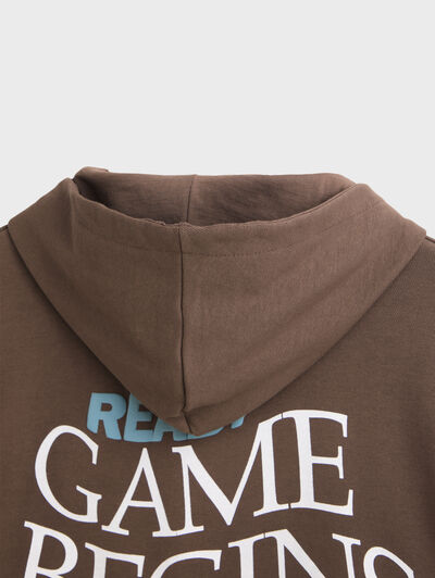 SUDADERA ACTION MARRÓN