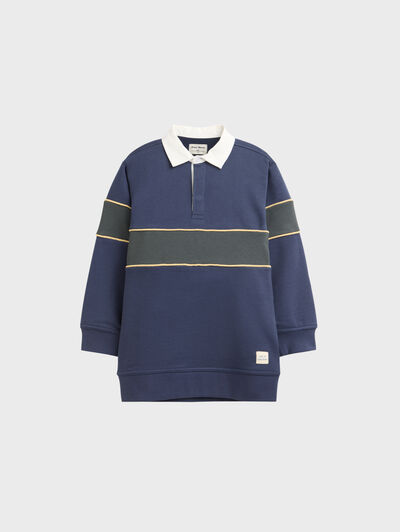 SUDADERA POLO CLUB KIDS AZUL MARINO