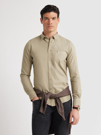 CAMISA OXFORD POCKET DYE VERDE