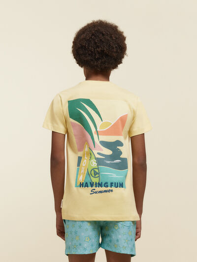 CAMISETA FUN KIDS AMARILLO