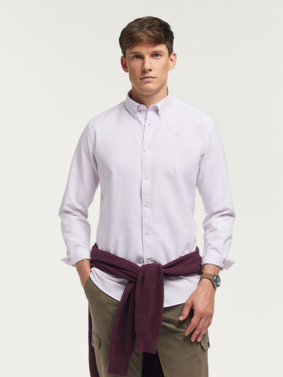 CAMISA OXFORD STRIPES ROSA