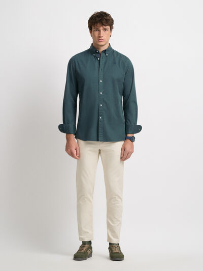 CAMISA POPELIN DYE AZUL