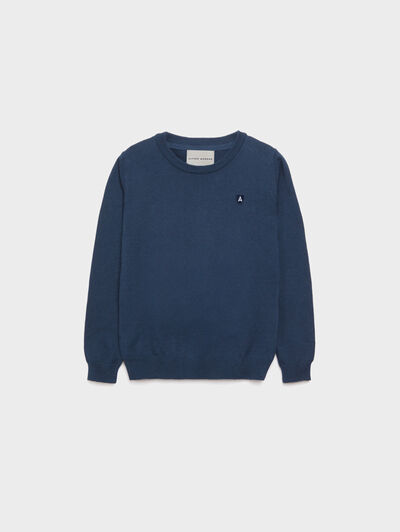 JERSEY ROUND NECK KIDS AZUL