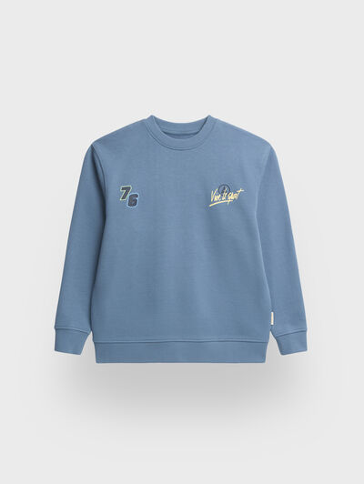 SUDADERA RACE KIDS AZUL