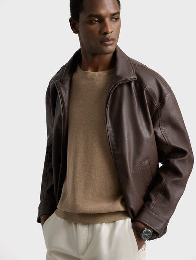 CAZADORA JETT MARR&Oacute;N