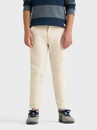 PANTALON CHINO KIDS CRUDO