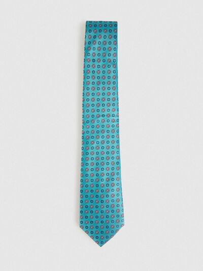CORBATA JACQUARD MF VERDE AGUA