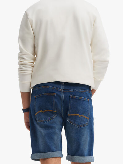 BERMUDA DENIM VUELTA AZUL MARINO