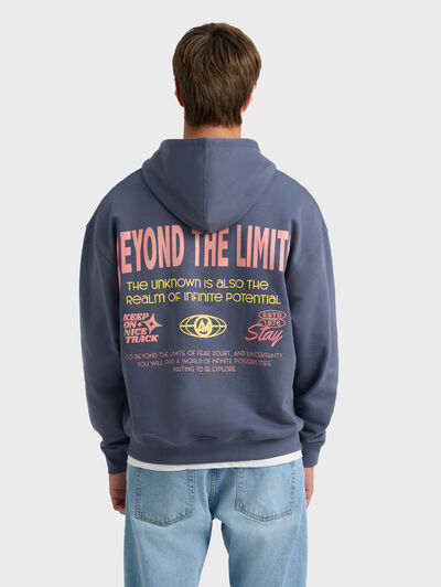 SUDADERA LIMITS AZUL MARINO