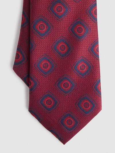CORBATA JACQUARD MF ROJO