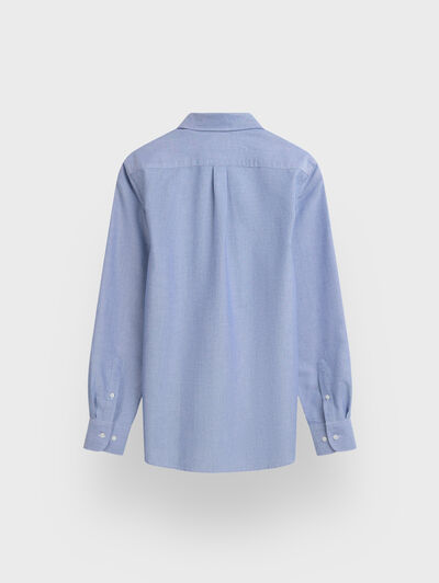 CAMISA OXFORD SOLID AZUL MARINO
