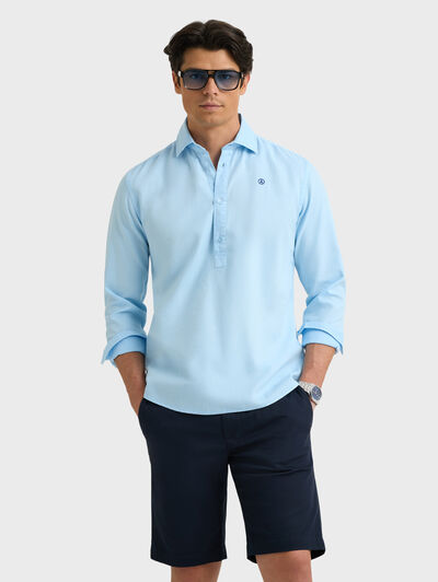 POLERA PANAMA DYE CELESTE