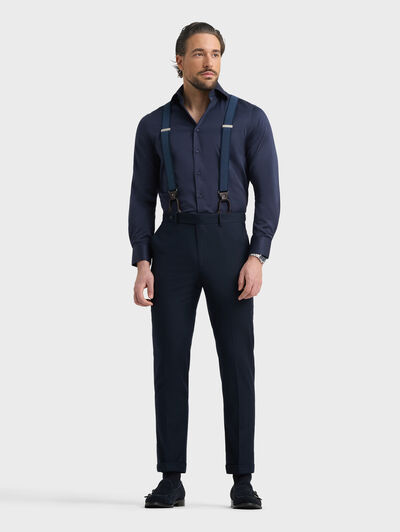 PANTALON TWILL CRUZADO AZUL MARINO