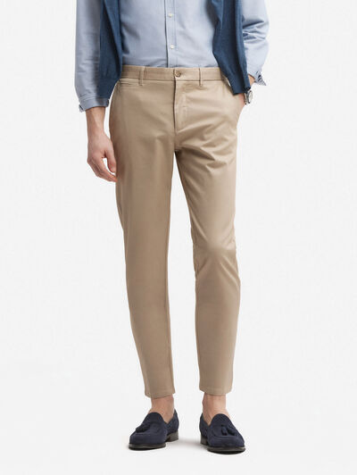 PANTALON OBLIQUE CAMEL
