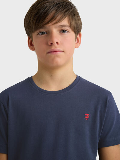 CAMISETA BASICA KIDS AZUL MARINO