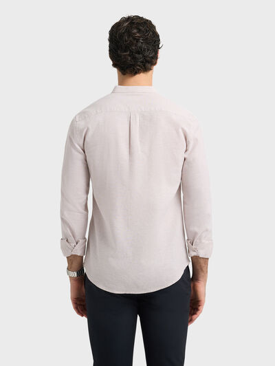 CAMISA LINO MAO BEIGE