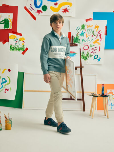 SUDADERA CALIFORNIA KIDS VERDE