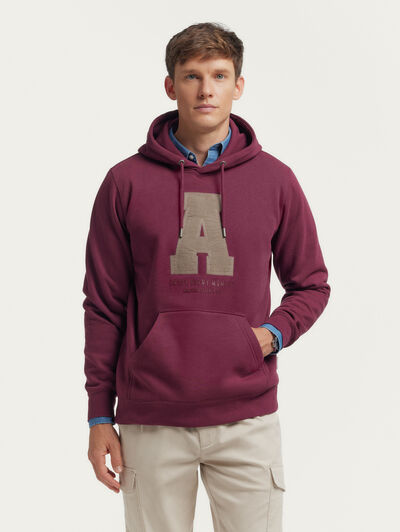 SUDADERA MOMENT BURDEOS