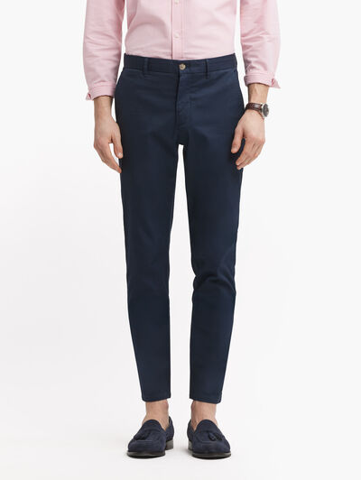 PANTALON OBLIQUE AZUL MARINO