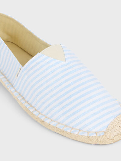 ESPADRILLES OXFORD STRIPES CELESTE