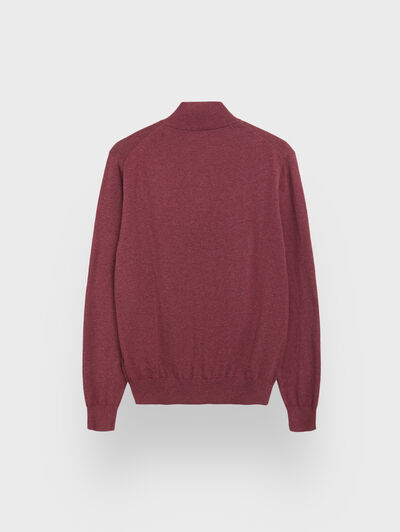 JERSEY BUTTON COLLAR ROSA