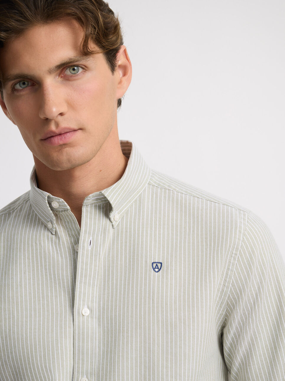 CAMISA OXFORD RAYAS DOWN