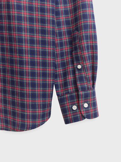 CAMISA TARTAN CHECKS AZUL MARINO