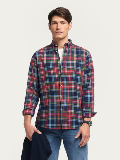 CAMISA FLANNEL TARTAN ROJO