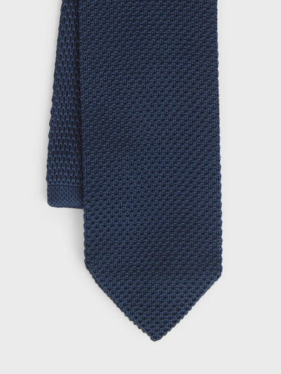 CORBATA PUNTO LISA AZUL