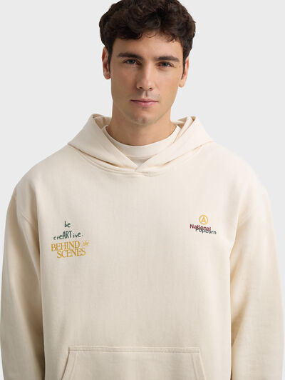 SUDADERA POPCORN BEIGE