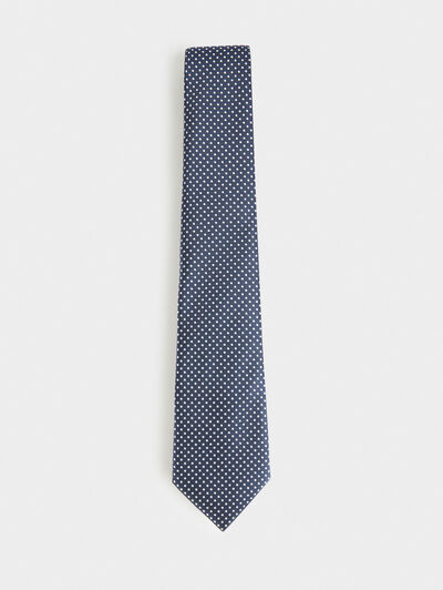 CORBATA JACQUARD MF AZUL MARINO