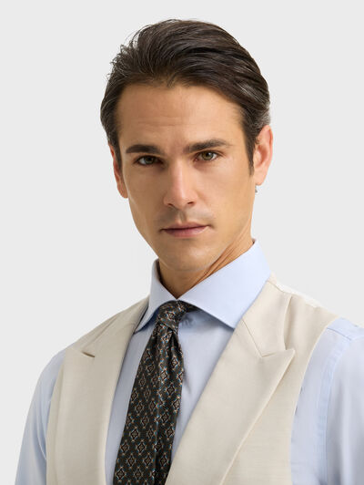 CHALECO ESTRUCTURA BEIGE