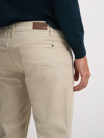 PANTALON MICRO 5PKT BEIGE