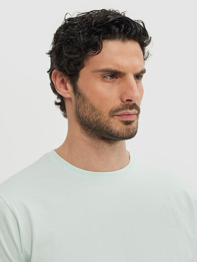 CAMISETA TROPICAL VERDE AGUA