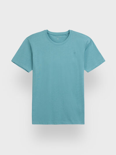 CAMISETA MELANGE TURQUESA