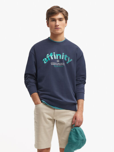 SUDADERA AFFINITY AZUL MARINO