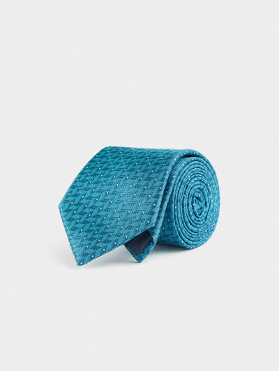 CORBATA JACQUARD MF AZUL